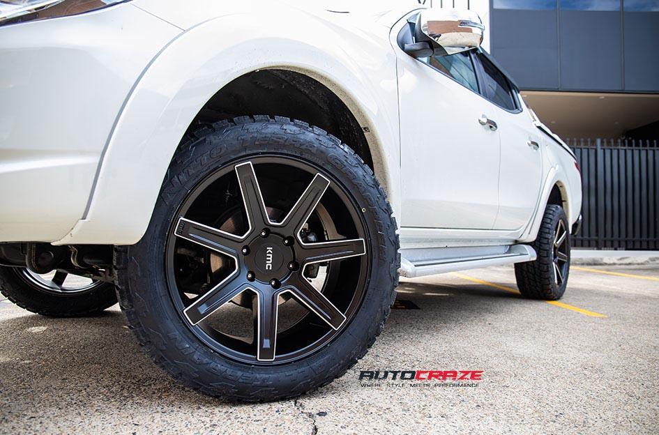 MITSUBISHI TRITON REVERT SATIN BLACK MILLED ACCENTS